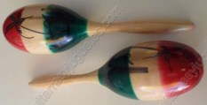Maracas tricolor grandes
